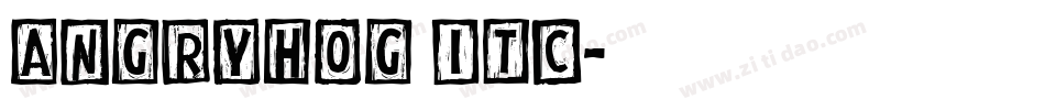 Angryhog ITC字体转换